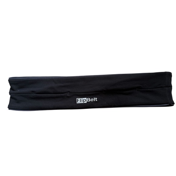 FlipBelt Flip Belt Storage Pockets Clip Running Jogging Hiking Medium Black - Picture 1 of 7